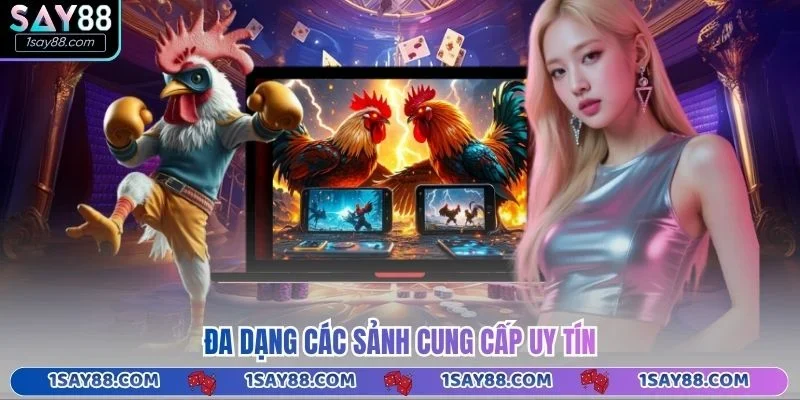 Đa dạng các sảnh cung cấp uy tín